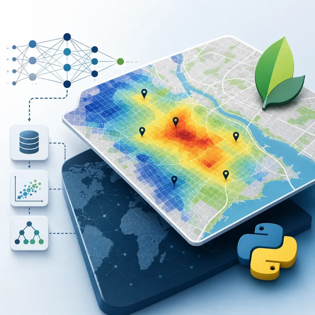 Machine Learning for Predictive Maps in Python and Leaflet